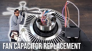 How to Replace the Capacitor in a Ceiling Fan [upl. by Wendye218]