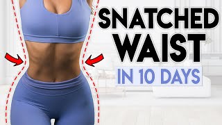 SNATCHED WAIST amp ABS in 10 Days  5 minute Home Workout [upl. by Lisabet713]