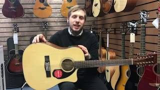 Fender CD60SCE 12 StringGuitar Review  Rimmers Music [upl. by Yerffe]